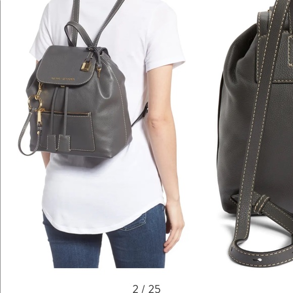 Mark Jacobs bold grain leather backpack grey - Picture 7 of 10